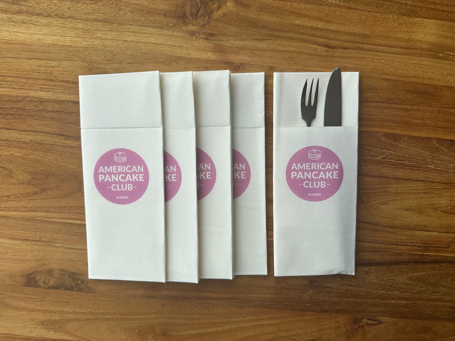 PocketServet®ten met logo van American Pancake Club